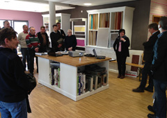 IMV Frankenberg besucht Bienhaus Malerbetrieb und Werbetechnik