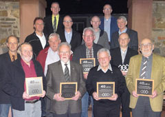Jahreshauptversammlung 2014 - Ehrung der Mitglieder für 25 und 40 jährige Zugehörigkeit.