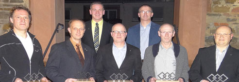 Jahreshauptversammlung 2014 - Ehrung der Mitglieder für 25 jährige Zugehörigkeit.