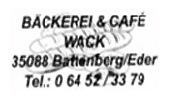 BÄCKEREI UND CAFE WACK